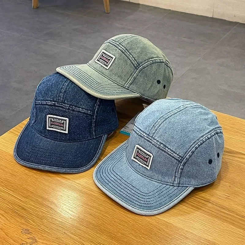 หมวกเบสบอลเดนิมทรงแบนสไตล์วินเ - Corduroy Cap 5 Panel บทวิจารณ์และราคา