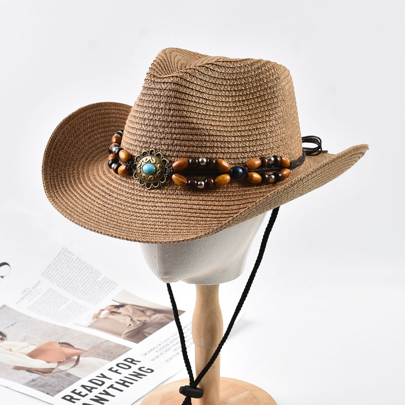 หมวกคาวบอยสไตล์ตะวันตกสำหรับผู - Cowboy Hat Straw บทวิจารณ์และราคา