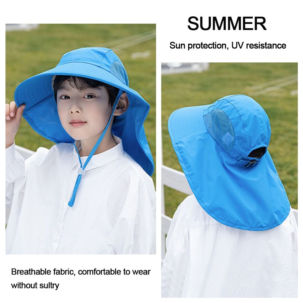 หมวกกันแดดเด็กชายเด็กหญิง หมวก - Sun Hat Wide Brim บทวิจารณ์และราคา