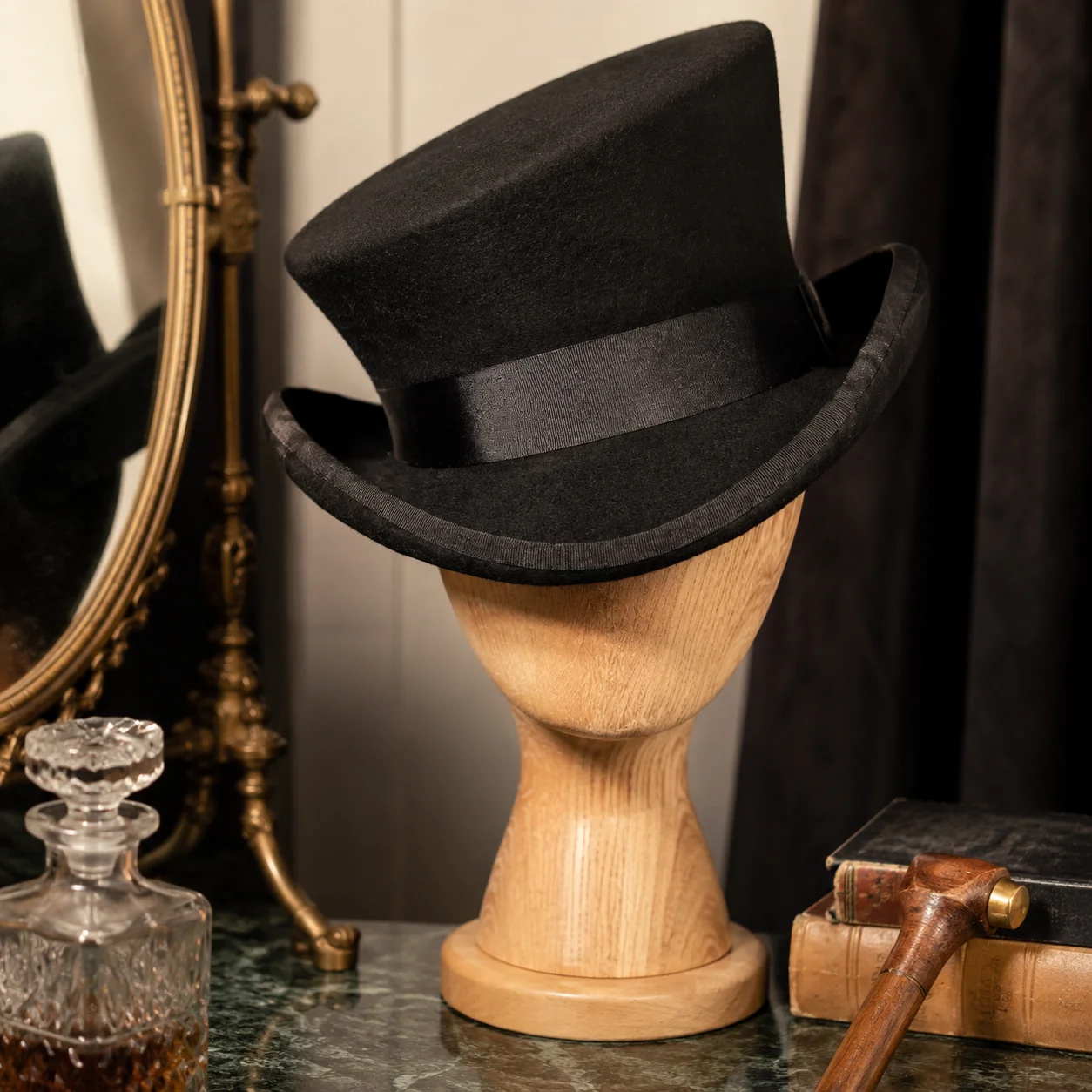 หมวกทรงสูงทำจากผ้าขนสัตว์พร้อม - Fedora Hat Wool บทวิจารณ์และราคา